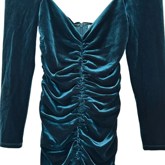 NWT Lovers + Friends Andie Mini Dress in Deep Teal Size XXS - Picture 5 of 12